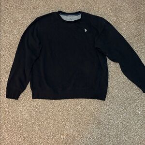 U.S. Polo Assn. Black Crewneck Sweater